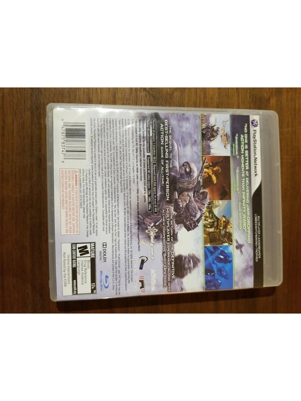 Call of Duty: Modern Warfare 2 (PlayStation 3, 2009)